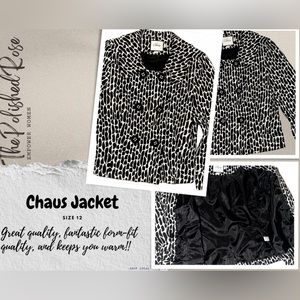 Black and White Peacoat